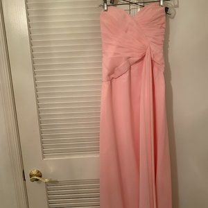 Faviana Pink Chiffon Evening Gown